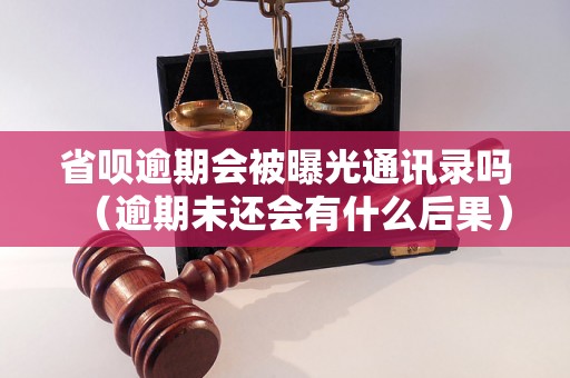 省呗逾期会被曝光通讯录吗（逾期未还会有什么后果）