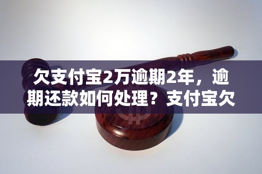 欠支付宝2万逾期2年，逾期还款如何处理？支付宝欠款逾期罚息怎么计算？