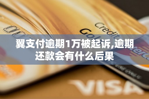 翼支付逾期1万被起诉,逾期还款会有什么后果