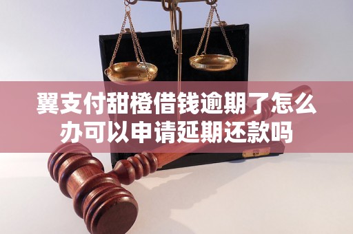 翼支付甜橙借钱逾期了怎么办可以申请延期还款吗