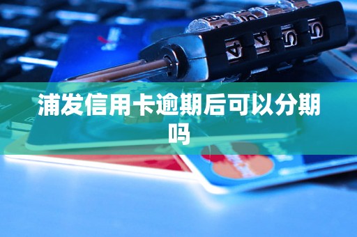 浦发信用卡逾期后可以分期吗