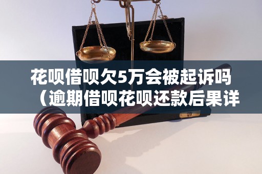 花呗借呗欠5万会被起诉吗（逾期借呗花呗还款后果详解）