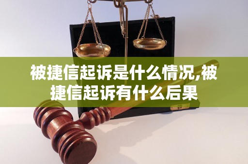 被捷信起诉是什么情况,被捷信起诉有什么后果