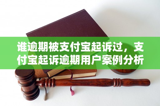 谁逾期被支付宝起诉过，支付宝起诉逾期用户案例分析