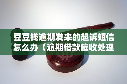 豆豆钱逾期发来的起诉短信怎么办（逾期借款催收处理方法）