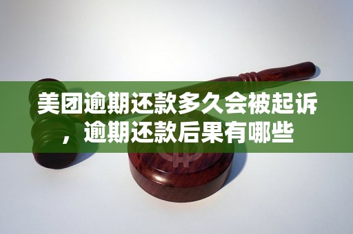 美团逾期还款多久会被起诉，逾期还款后果有哪些