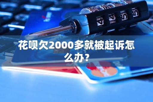 花呗欠2000多就被起诉怎么办？