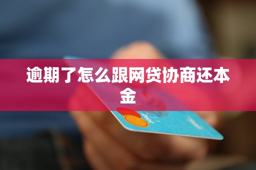 逾期了怎么跟网贷协商还本金