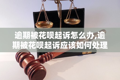 逾期被花呗起诉怎么办,逾期被花呗起诉应该如何处理