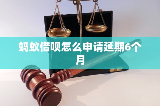 蚂蚁借呗怎么申请延期6个月