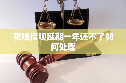 花呗借呗延期一年还不了如何处理