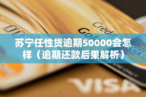 苏宁任性贷逾期50000会怎样（逾期还款后果解析）