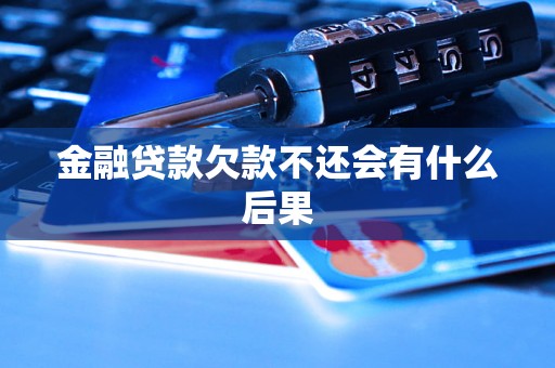 金融贷款欠款不还会有什么后果