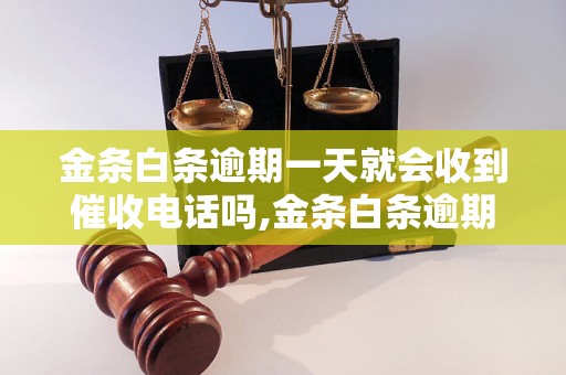 金条白条逾期一天就会收到催收电话吗,金条白条逾期催收流程解析