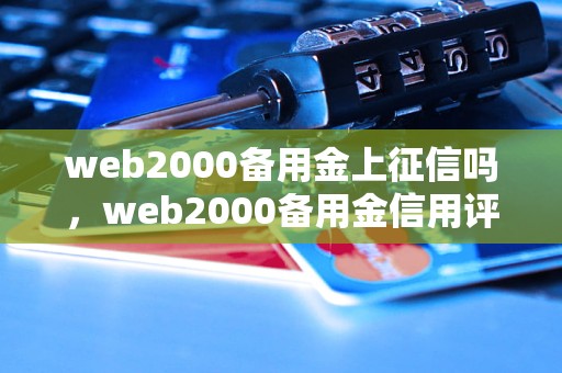 web2000备用金上征信吗，web2000备用金信用评级查询