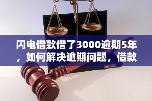 闪电借款借了3000逾期5年，如何解决逾期问题，借款逾期的后果