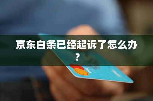 京东白条已经起诉了怎么办？