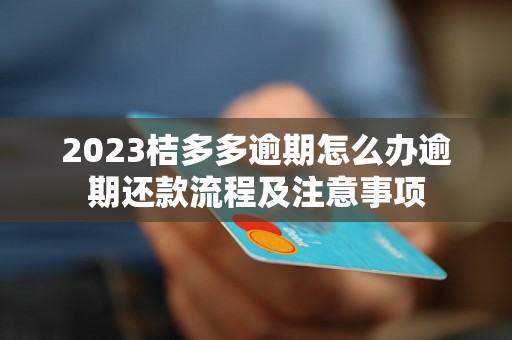 2023桔多多逾期怎么办逾期还款流程及注意事项