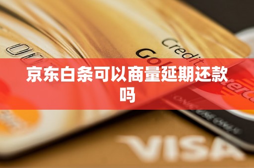 京东白条可以商量延期还款吗