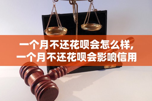 一个月不还花呗会怎么样,一个月不还花呗会影响信用吗