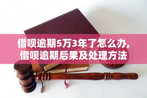 借呗逾期5万3年了怎么办,借呗逾期后果及处理方法