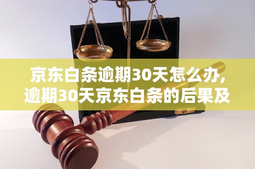 京东白条逾期30天怎么办,逾期30天京东白条的后果及解决办法