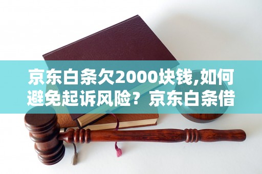 京东白条欠2000块钱,如何避免起诉风险？京东白条借款欠款纠纷解决方法