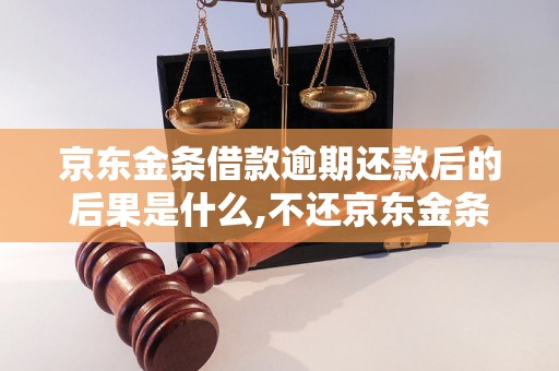 京东金条借款逾期还款后的后果是什么,不还京东金条借款会有什么后果