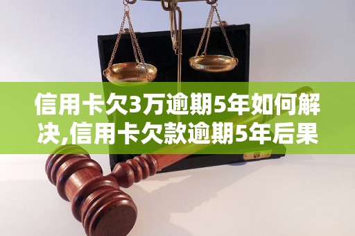 信用卡欠3万逾期5年如何解决,信用卡欠款逾期5年后果严重吗