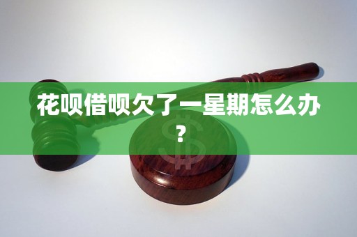 花呗借呗欠了一星期怎么办？