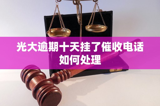 光大逾期十天挂了催收电话如何处理