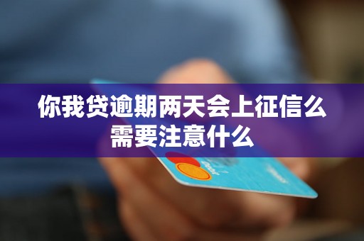 你我贷逾期两天会上征信么需要注意什么