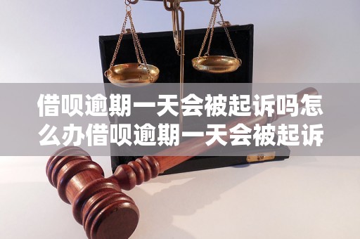 借呗逾期一天会被起诉吗怎么办借呗逾期一天会被起诉吗怎么办？