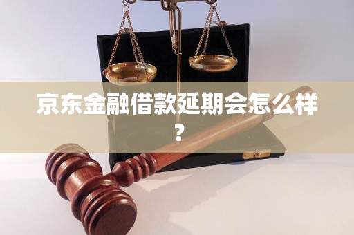 京东金融借款延期会怎么样？