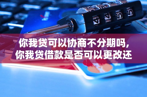 你我贷可以协商不分期吗,你我贷借款是否可以更改还款方式