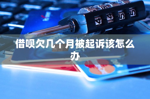 借呗欠几个月被起诉该怎么办