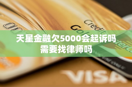 天星金融欠5000会起诉吗需要找律师吗