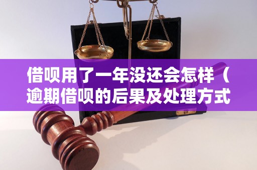 借呗用了一年没还会怎样（逾期借呗的后果及处理方式）