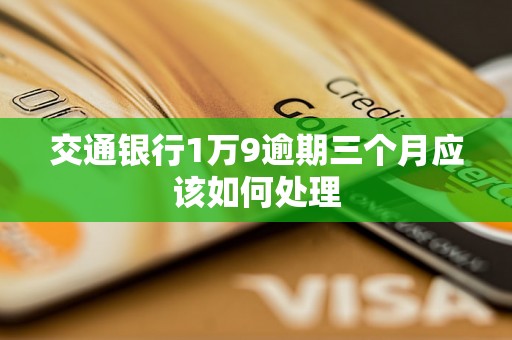 交通银行1万9逾期三个月应该如何处理