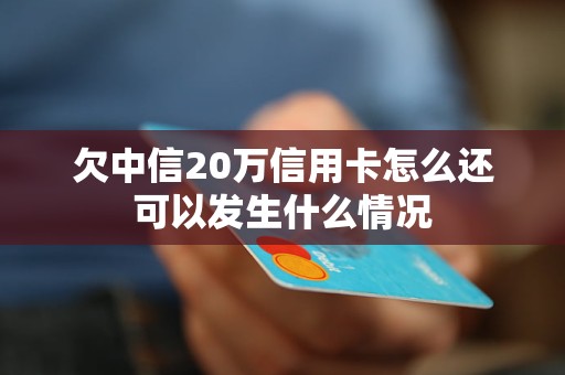 欠中信20万信用卡怎么还可以发生什么情况