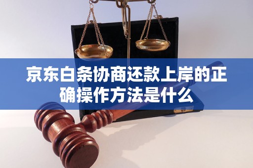 京东白条协商还款上岸的正确操作方法是什么