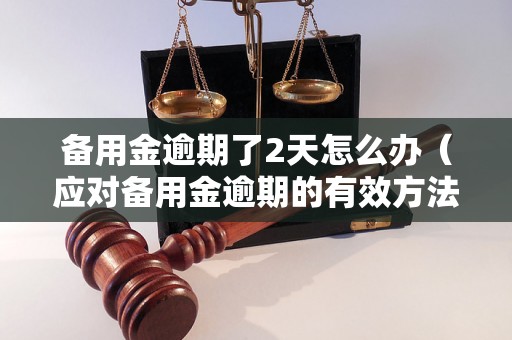 备用金逾期了2天怎么办（应对备用金逾期的有效方法）