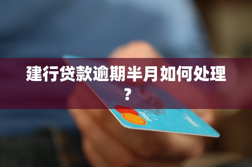 建行贷款逾期半月如何处理？