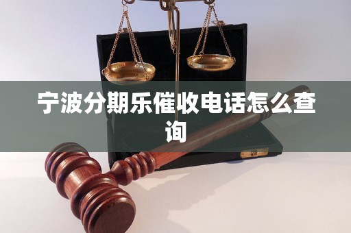 宁波分期乐催收电话怎么查询