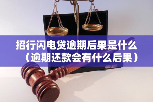 招行闪电贷逾期后果是什么（逾期还款会有什么后果）