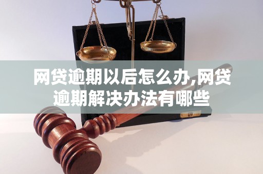 网贷逾期以后怎么办,网贷逾期解决办法有哪些