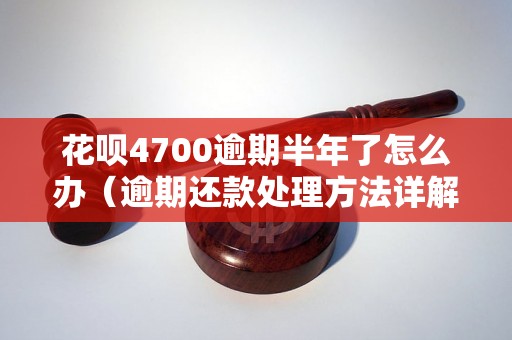 花呗4700逾期半年了怎么办（逾期还款处理方法详解）