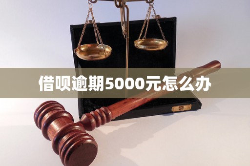 借呗逾期5000元怎么办