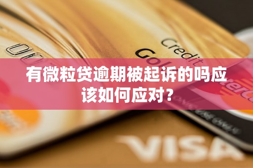 有微粒贷逾期被起诉的吗应该如何应对？