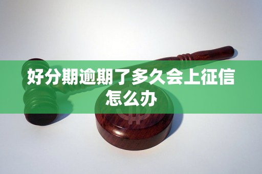 好分期逾期了多久会上征信怎么办